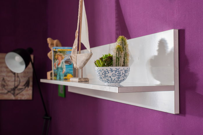 Hanah Home Raf-11-Pp-1 Estantería de Pared Blanca 120 cm Hanah Home Raf-11-Pp-1 Estantería de Pared Blanca 120 cm